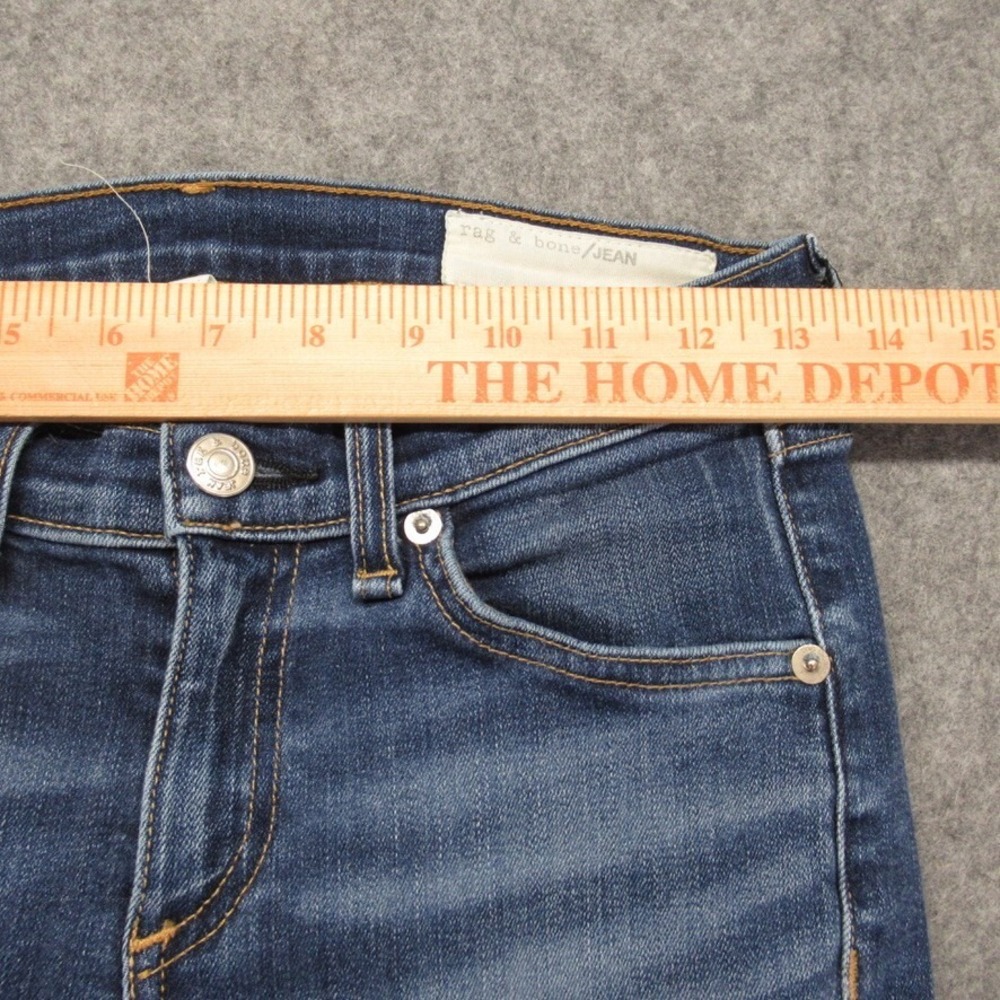 Rag & Bone Womens Distressed Skinny Jean Size 25 (Measures 27x28.5) - Picture 4 of 15